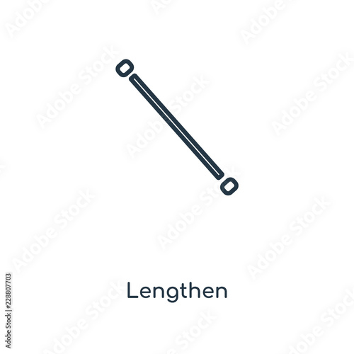 lengthen icon vector