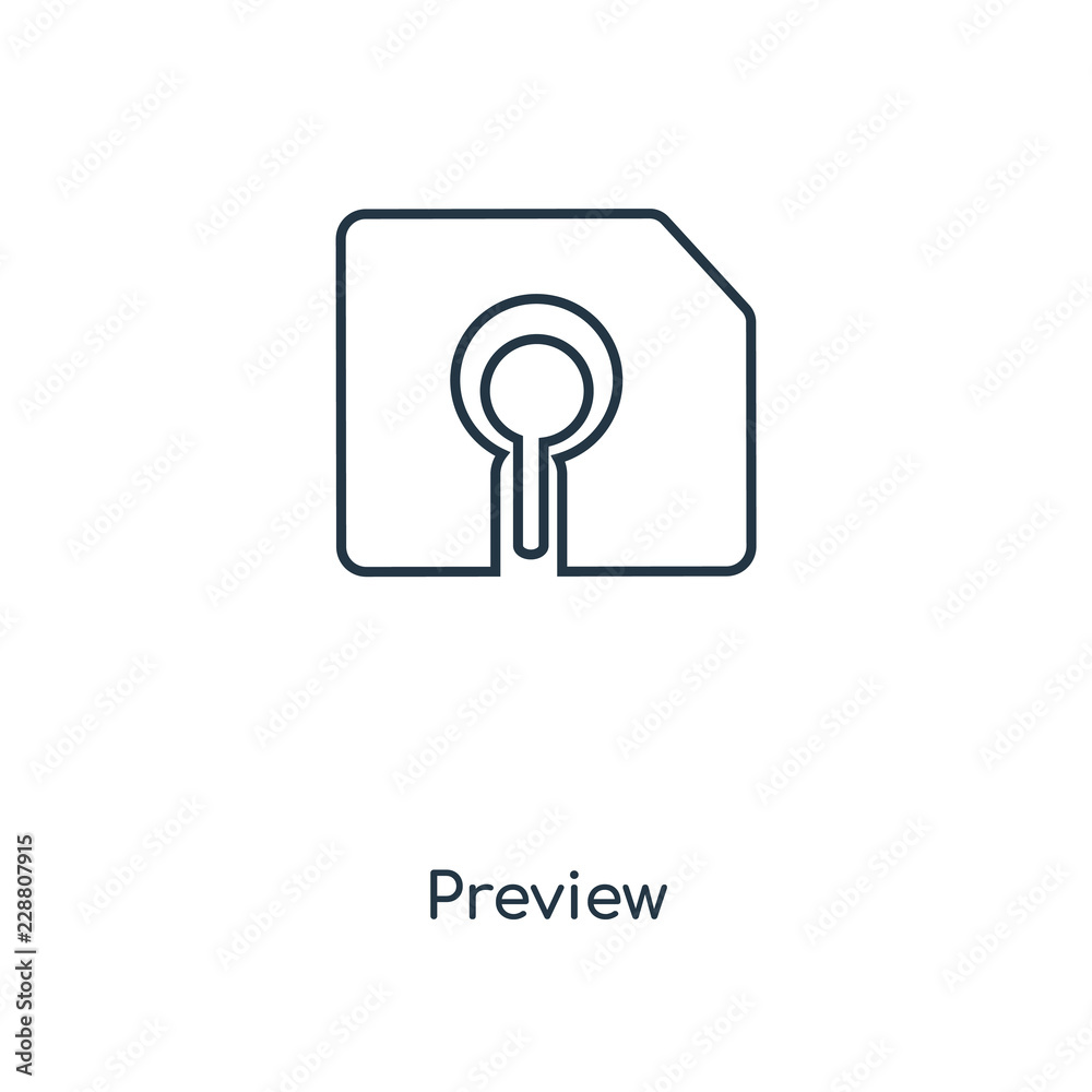 preview icon vector preview icon vector