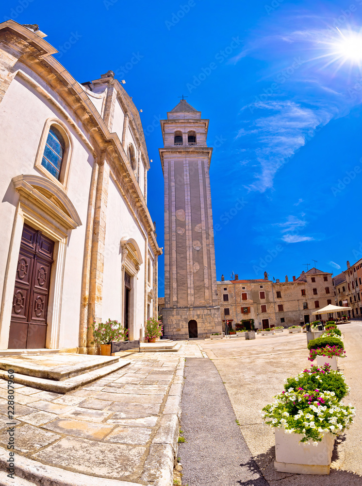 Fototapeta premium Town of Vodnjan church square view