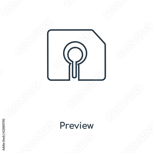preview icon vector
