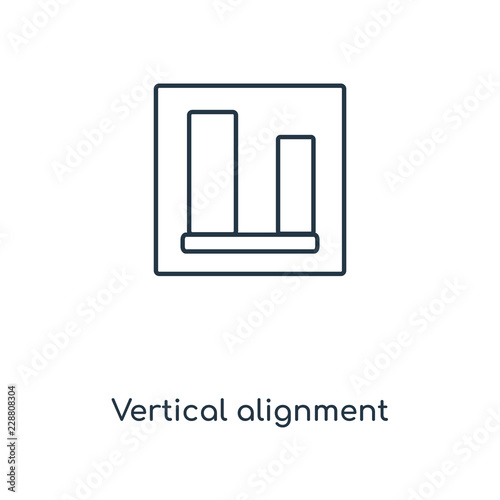 vertical alignment icon vector