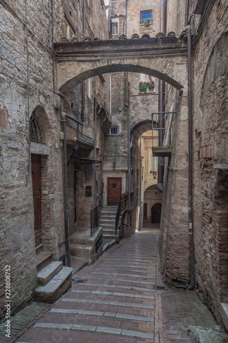 Streets and buildings of Perugia  Italy