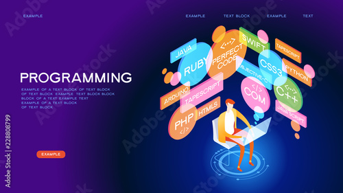 PROGRAMMING SKILLS  concept banner