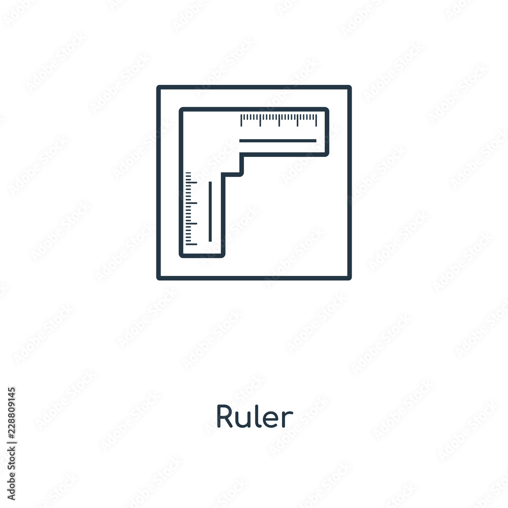 ruler icon vector
