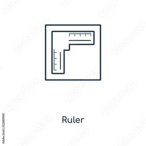 ruler icon vector
