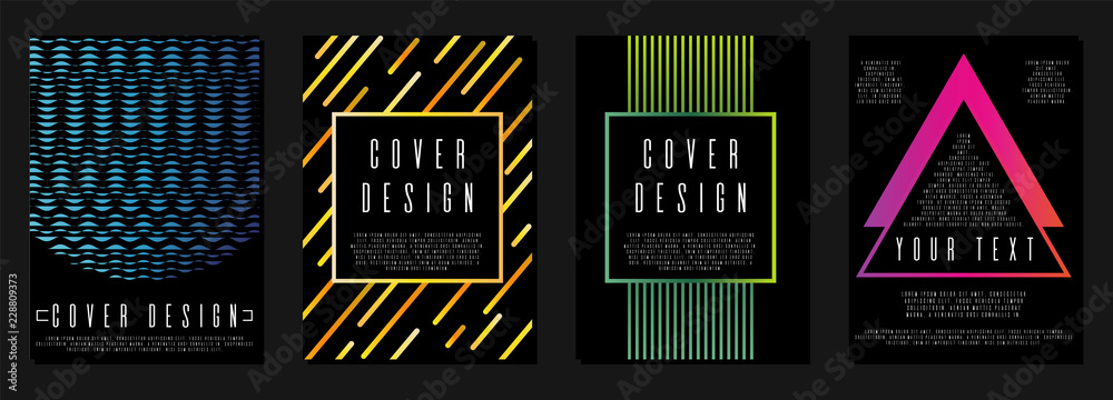 Naklejka premium Modern cover design.
