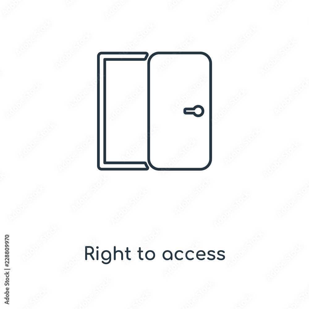 right to access icon vector right to access icon vector