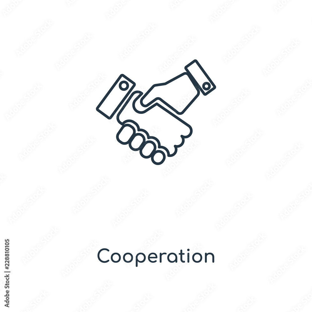 cooperation icon vector