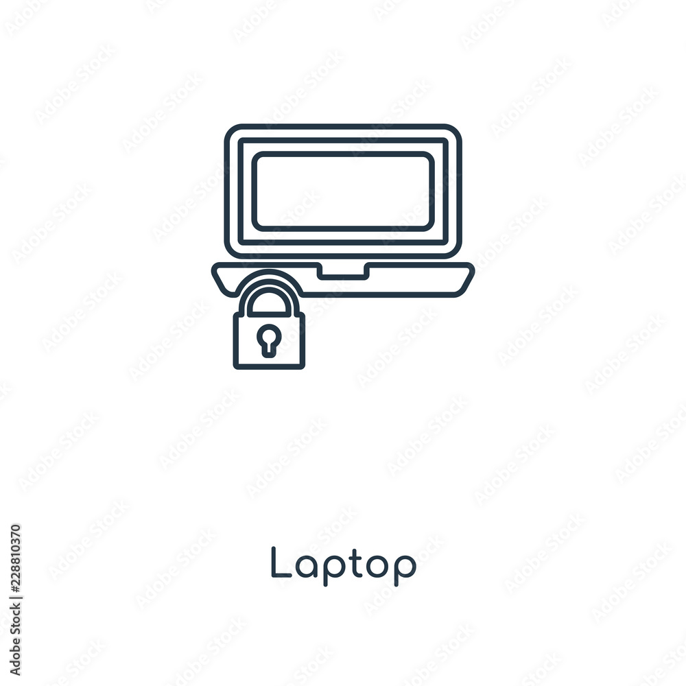 laptop icon vector