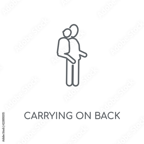 carrying on back icon