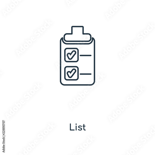 list icon vector