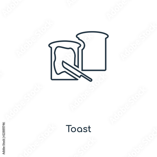 toast icon vector
