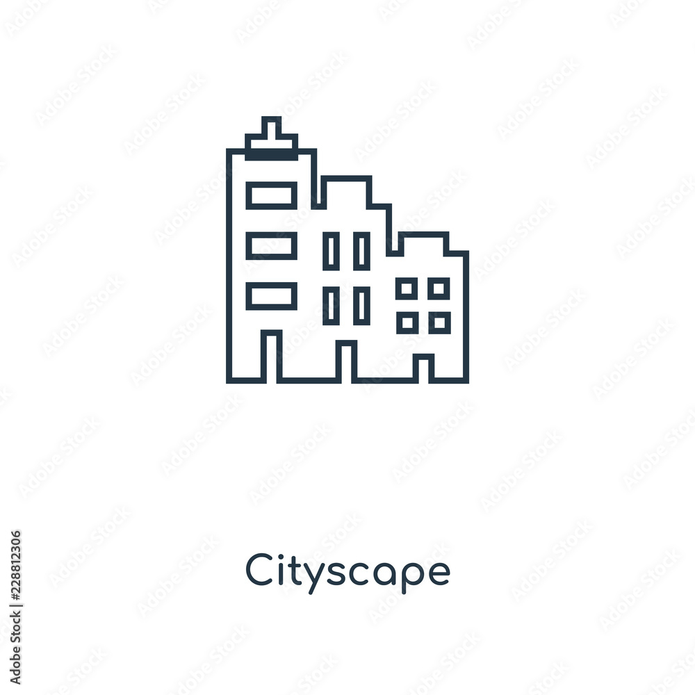 cityscape icon vector cityscape icon vector