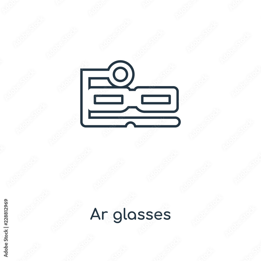 ar glasses icon vector ar glasses icon vector
