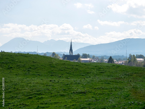 Blick auf Sachsenkam im oberbayerischen  photo