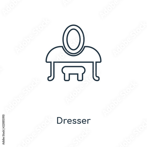 dresser icon vector