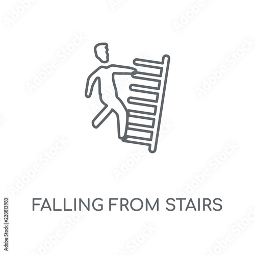 falling from stairs icon