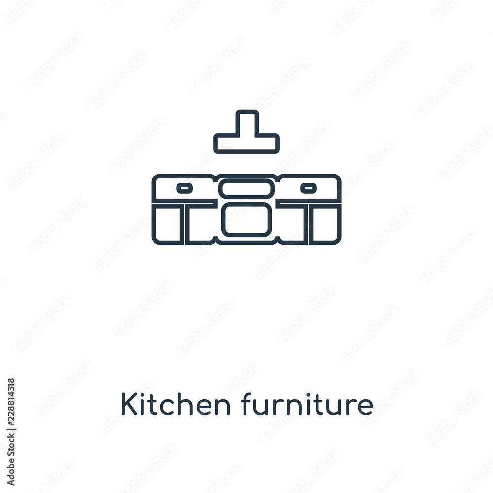 Fototapeta premium kitchen furniture icon vector