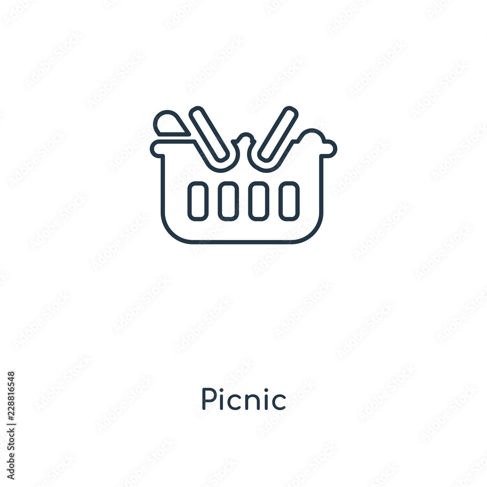 picnic icon vector