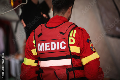 Details of a paramedic uniform