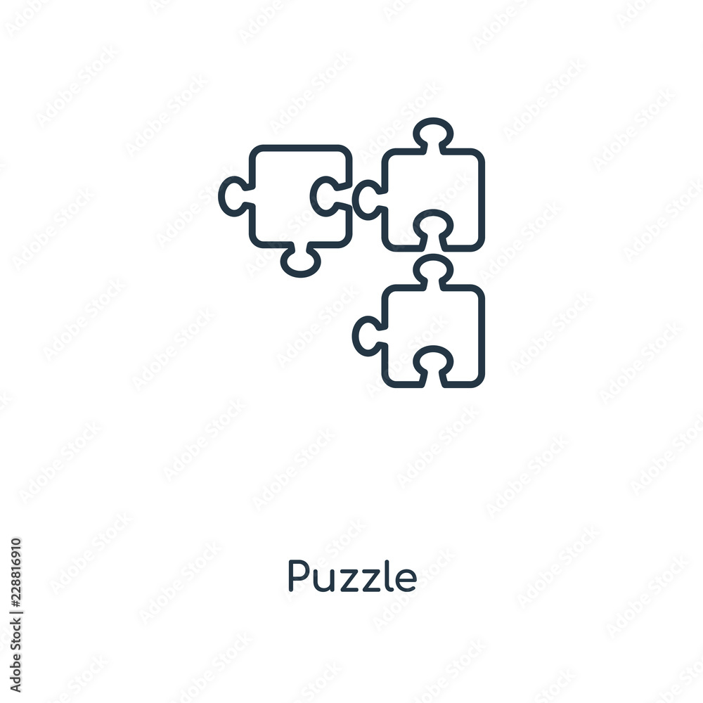 puzzle icon vector