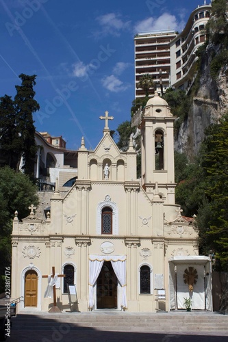 the roman catholic chapel of Sainte-Devote  in Monte Carlo