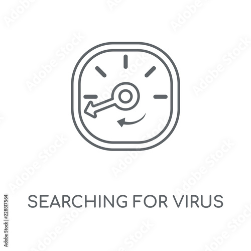 searching for virus icon