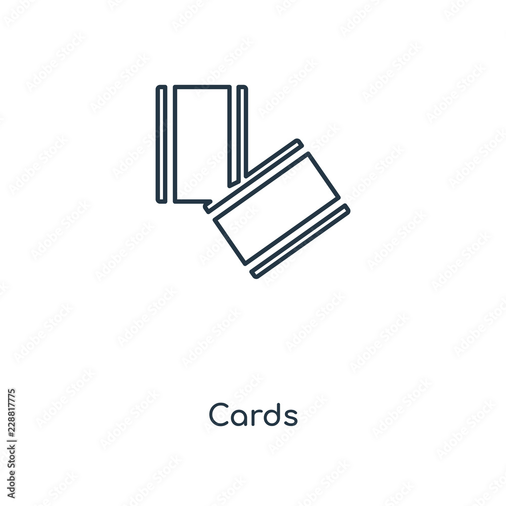 cards icon vector cards icon vector