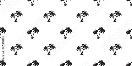 palm tree coconut Seamless Pattern vector island isolated wallpaper tile background