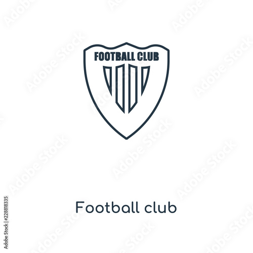 football club icon vector