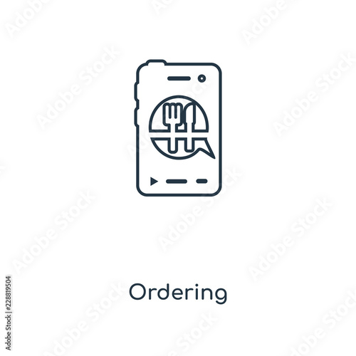 ordering icon vector