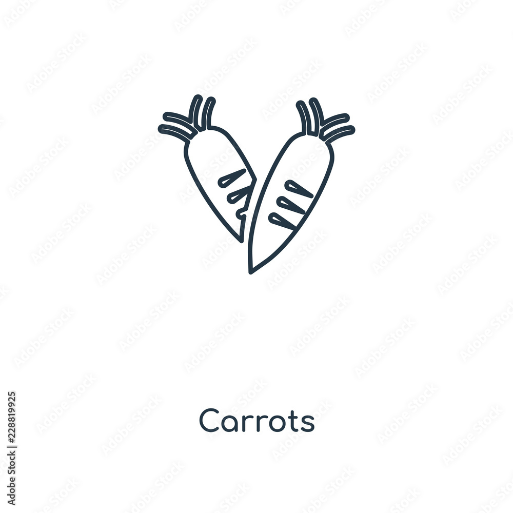 carrots icon vector