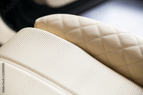 Luxury leather car seat