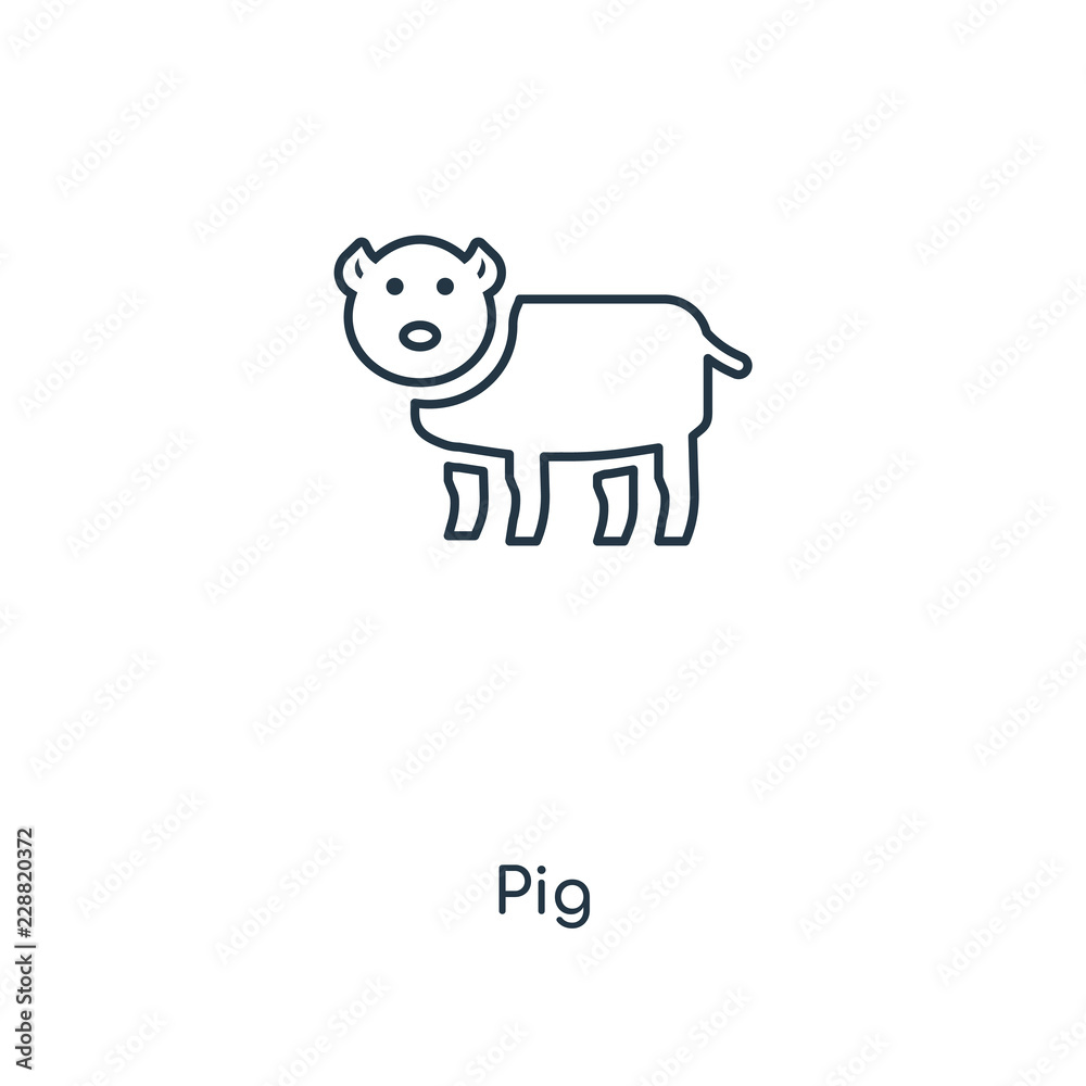 Fototapeta premium pig icon vector