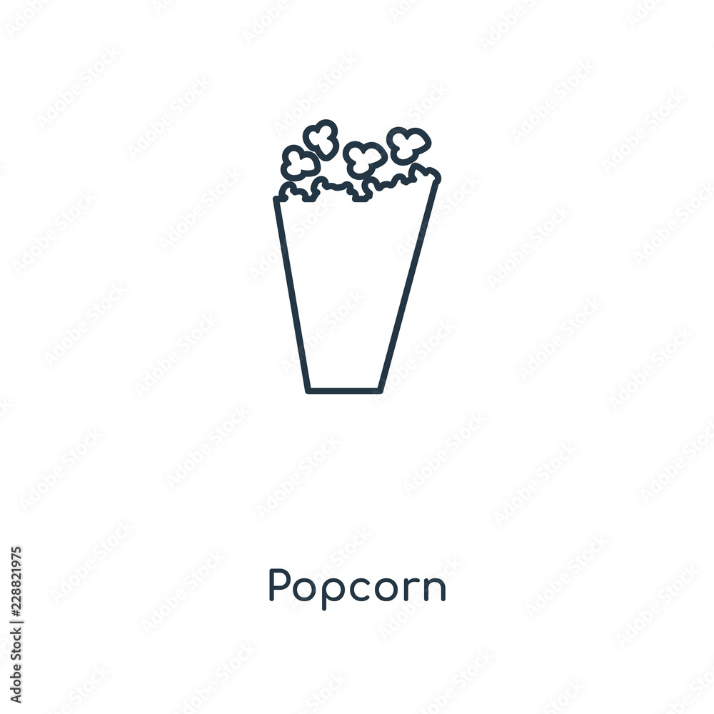 popcorn icon vector