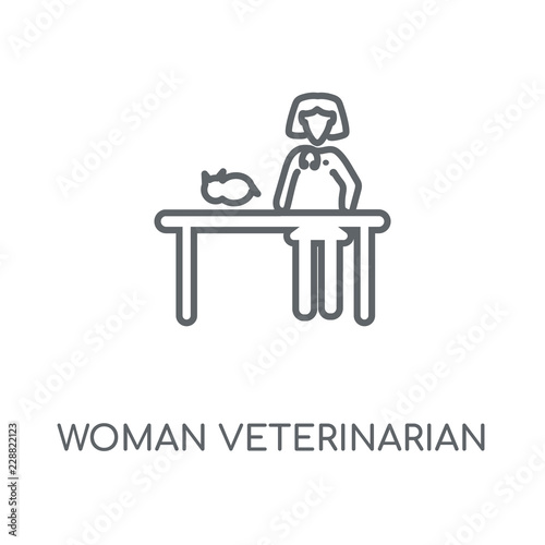 woman veterinarian icon