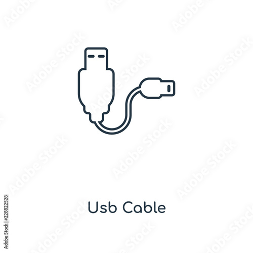 usb cable icon vector