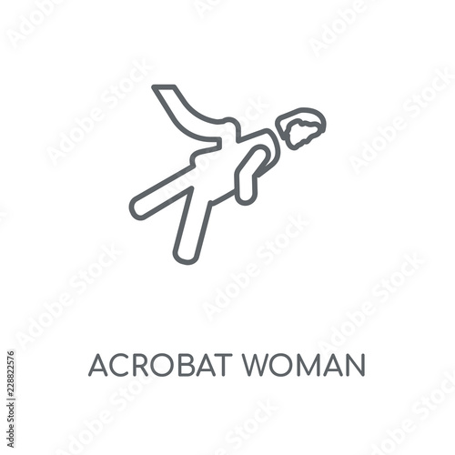 acrobat woman icon