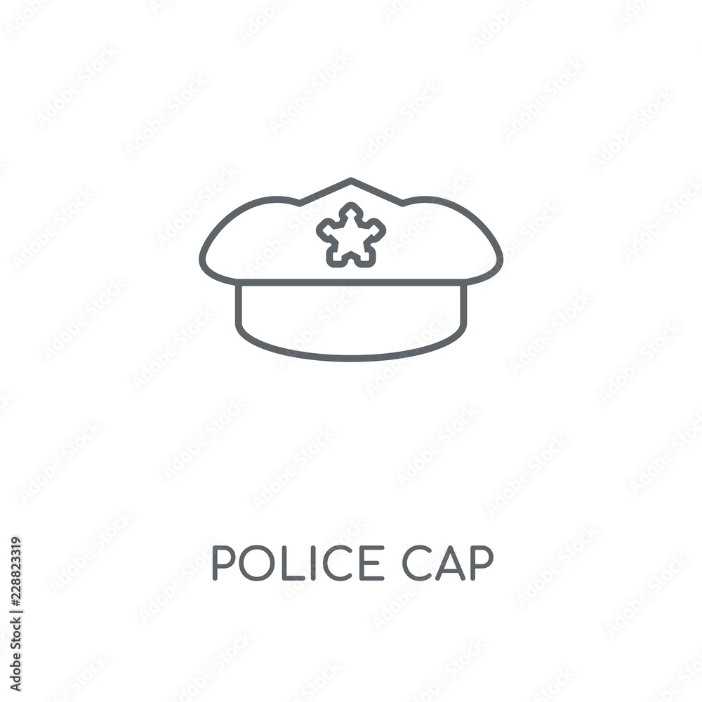 Fototapeta premium police cap icon