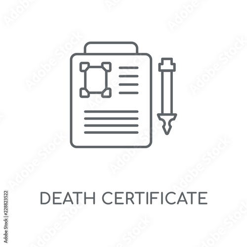 death certificate icon