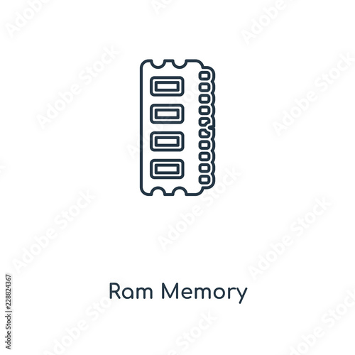 ram memory icon vector