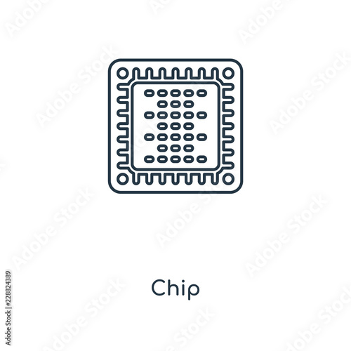 chip icon vector