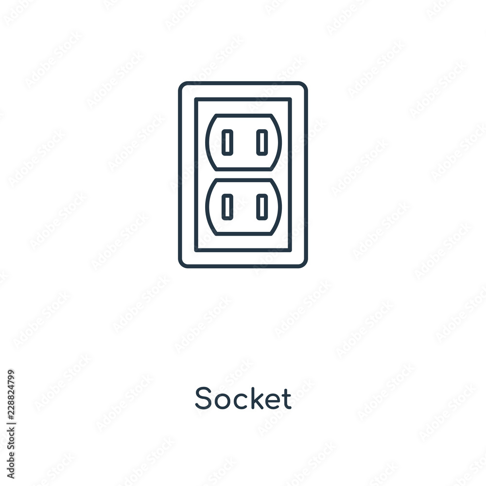 socket icon vector socket icon vector