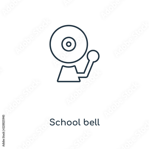 school bell icon vector