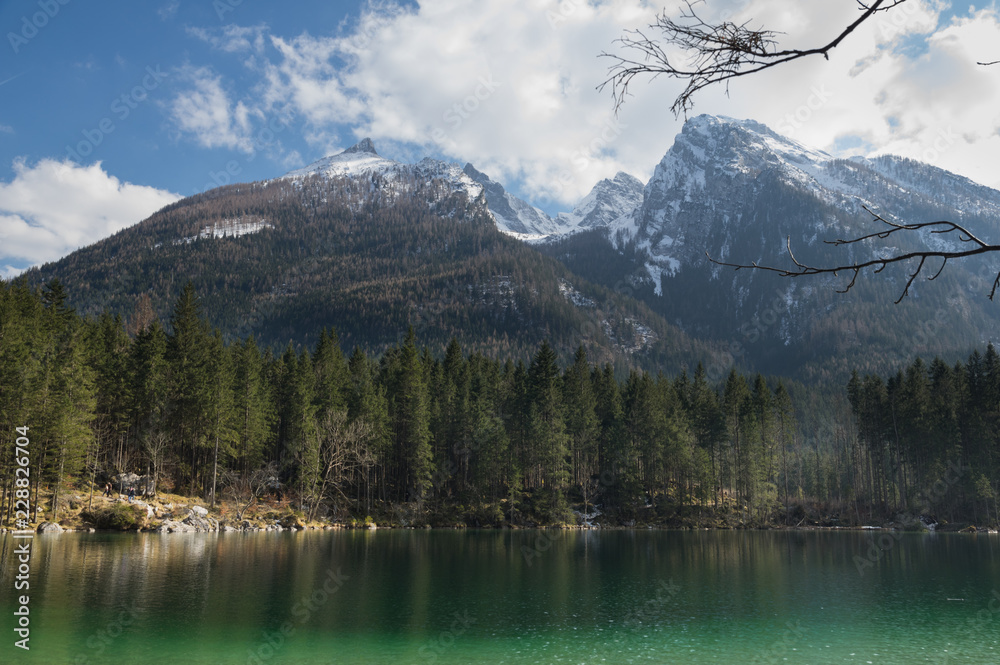 Hintersee and magic forest at Berchtesgaden, Bavaria Germany