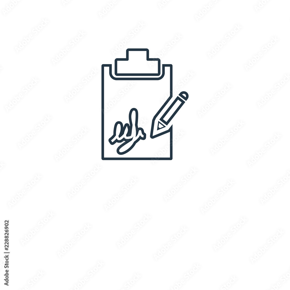signature icon vector signature icon vector