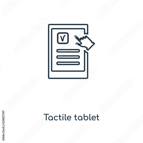 tactile tablet icon vector