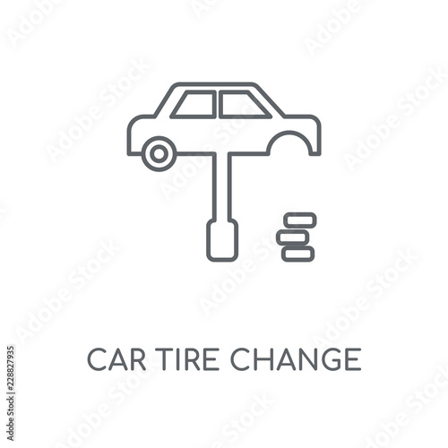 car tire change icon