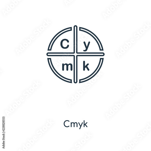 cmyk icon vector