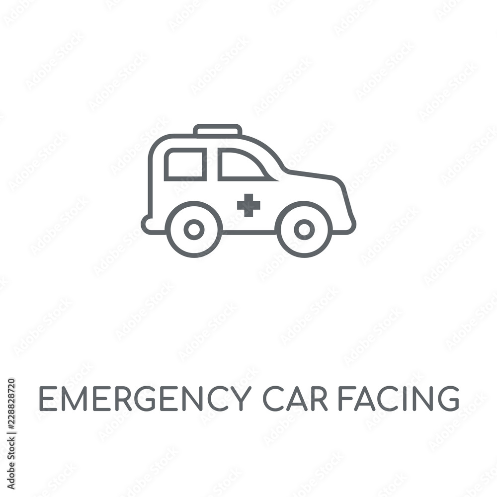 emergency car facing right icon